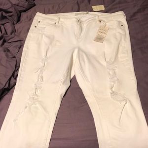 Torrid white jeans size 18R